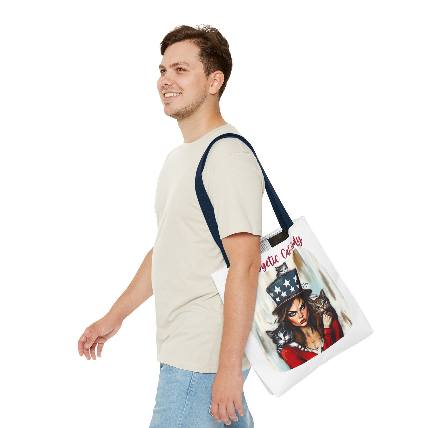 "Unapologetic Cat Lady" Childless Cat Lady Bag Childless Cat Lady Tote Bag (AOP)