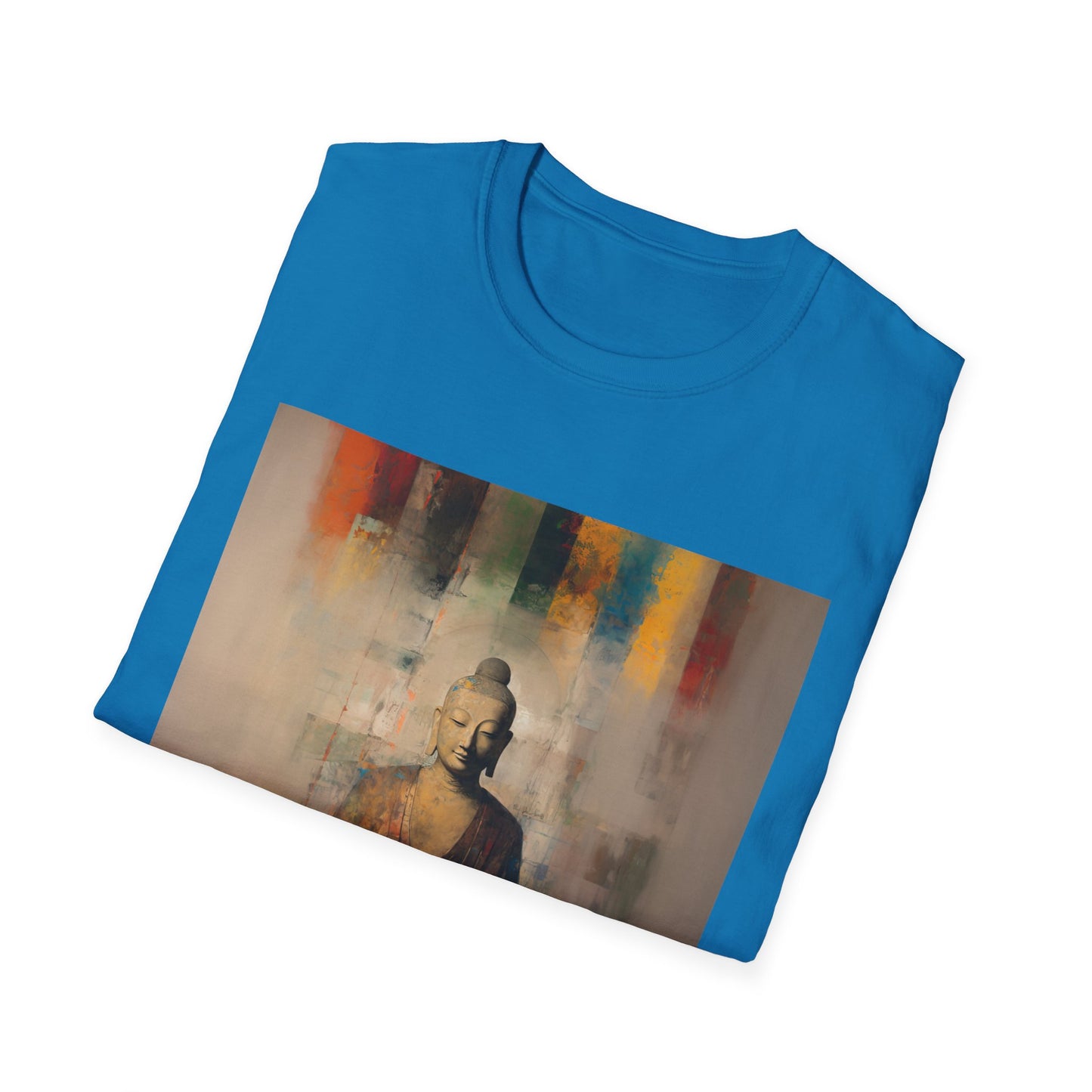 Calm MInd, Warm Cup - Coffee Tea Lover Buda Buddha Budda Unisex Graphic Tee - Jersey Short Sleeve Tee Shirt, Softstyle T-Shirt Men Woman