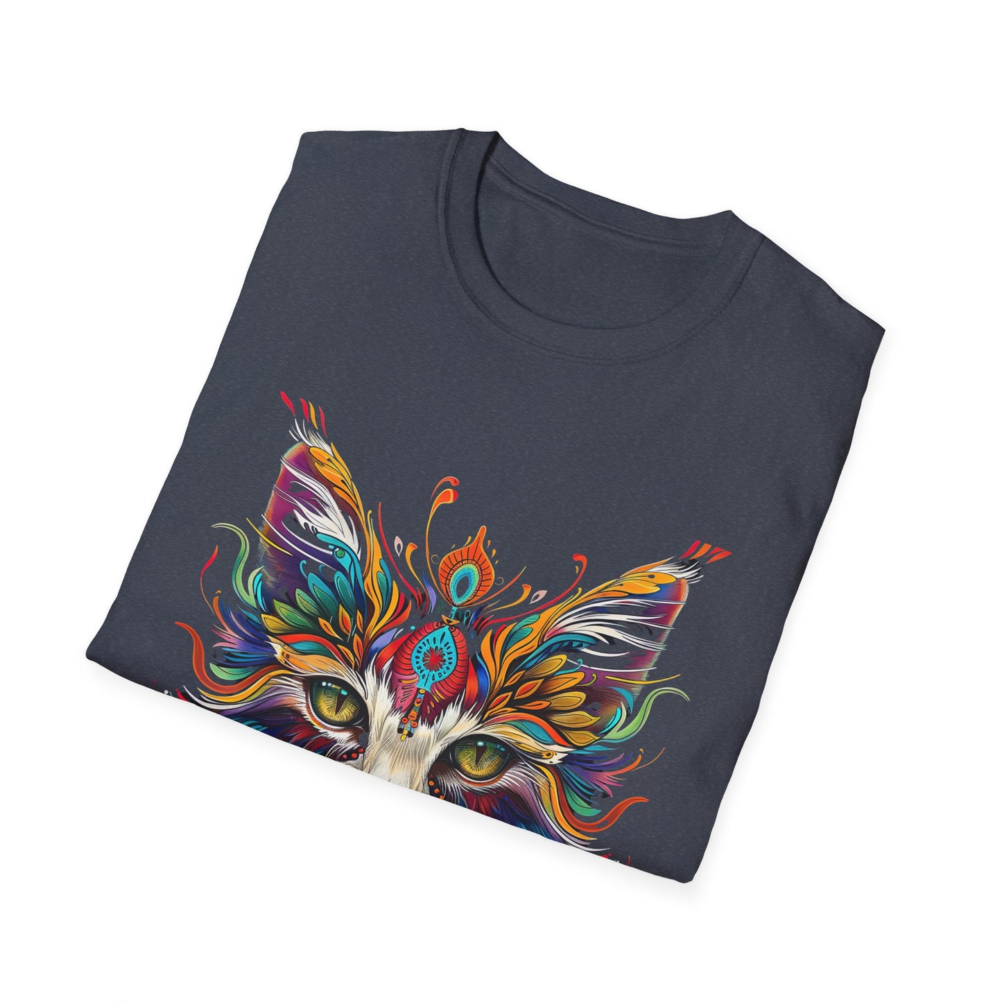 KAHU Cat Shirt, Special Cat Lover's Graphic Tee Graphic Unisex T- Shirt, T-Shirt Cat Lovers Gift Softstyle T-Shirt Tee Teeshirt Stylized Cat