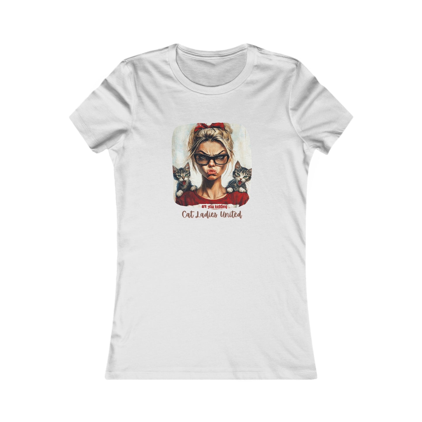 Childless Cat Lady Shirt - "Cat Ladies United" - T-shirt, Ladies Cut T's
