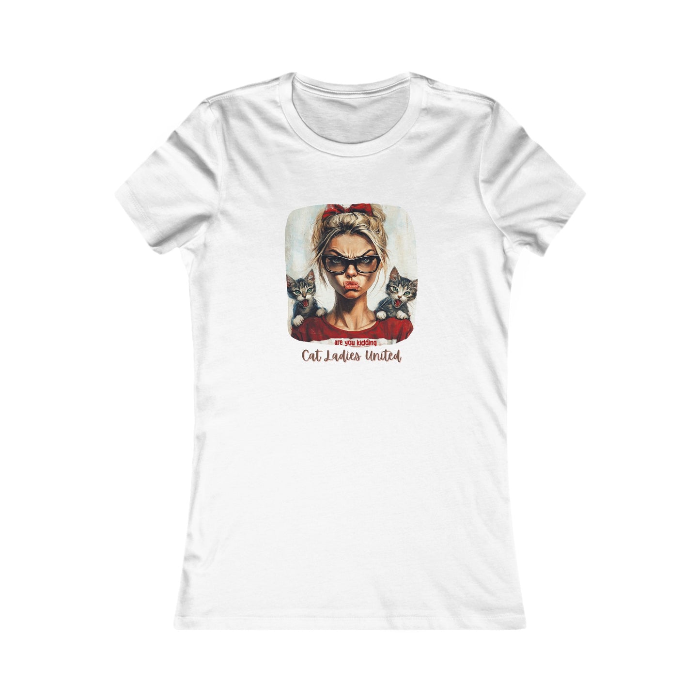 Childless Cat Lady Shirt - "Cat Ladies United" - T-shirt, Ladies Cut T's