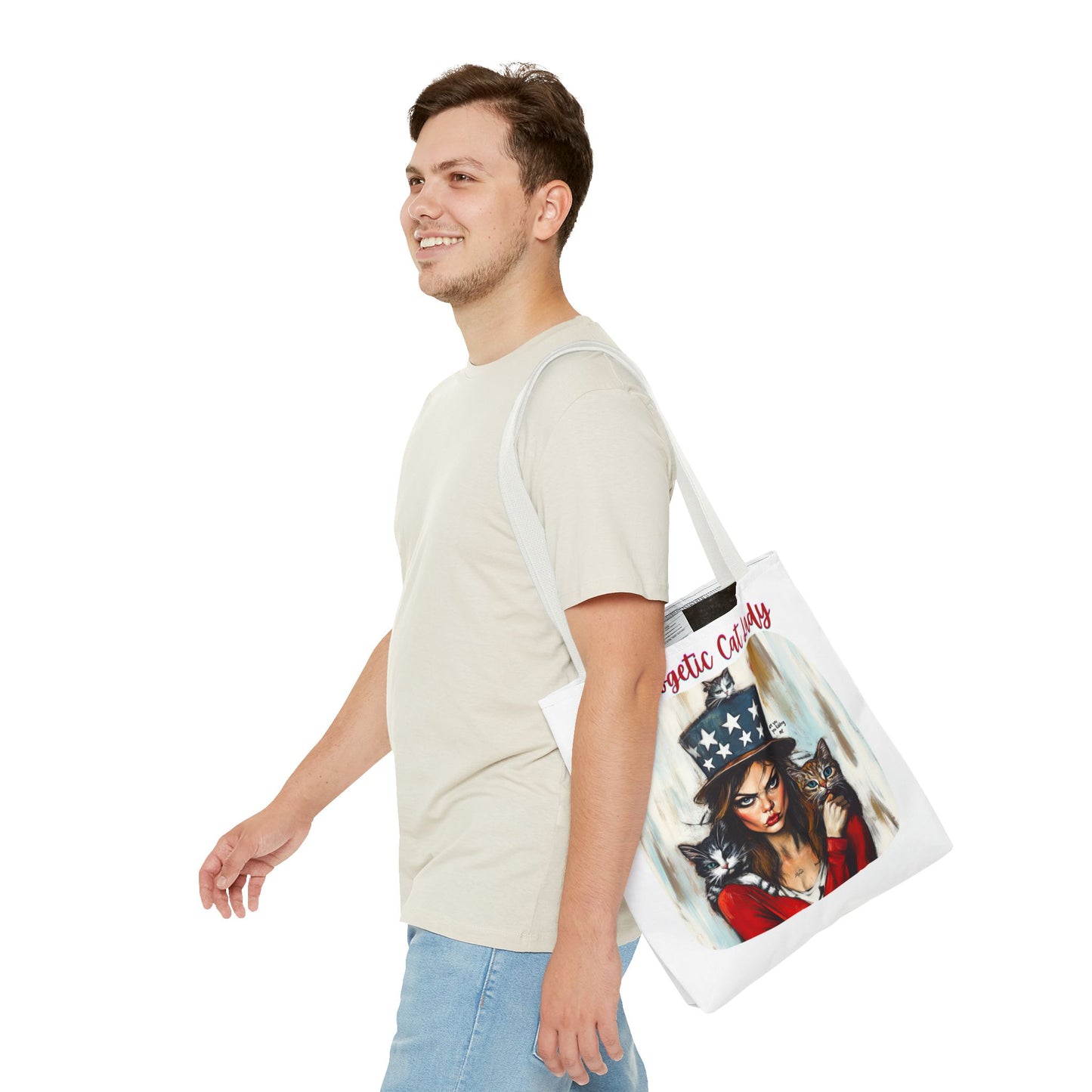 "Unapologetic Cat Lady" Childless Cat Lady Bag Childless Cat Lady Tote Bag (AOP)