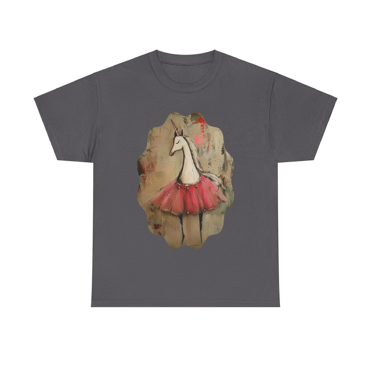 Ballerina Unicorns (Ver 3) Unicorn Lovers Graphic Tee Unisex Heavy Cotton Tee T-Shirt