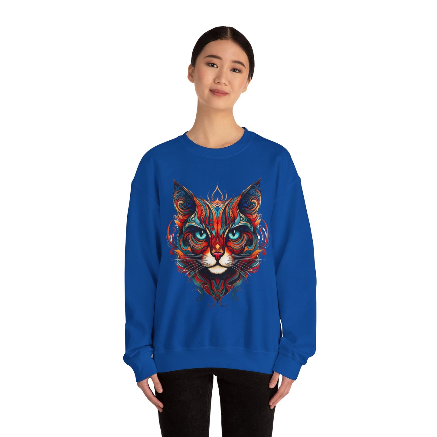 Exotic Orange Tabby Cat Sweatshirt, Cat Lovers Gift, Kitty Cat Shirt Unisex Sweatshirt Sweat Shirt, Many Colors