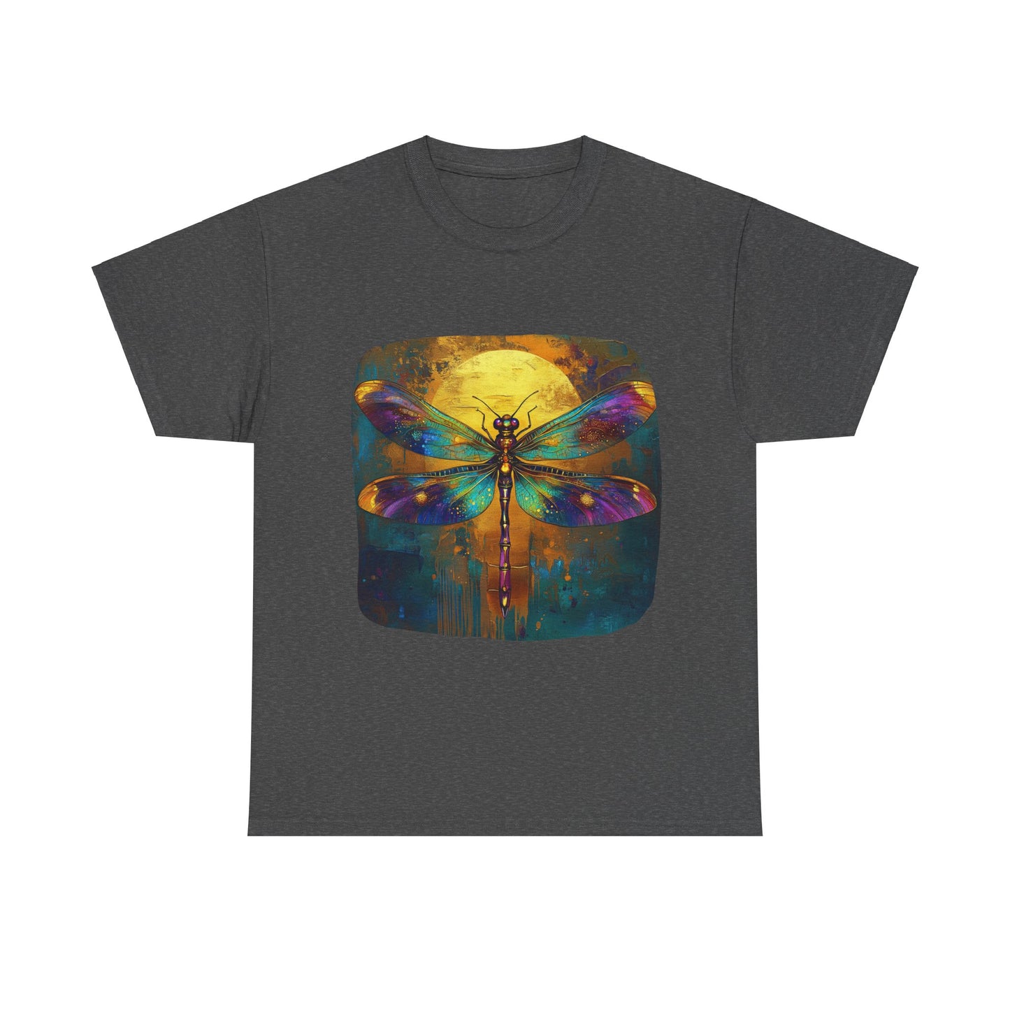 Gilded Dragonfly, Dragonfly Lover - Dragonfly Gift Unisex Heavy Cotton Tee T-Shirt