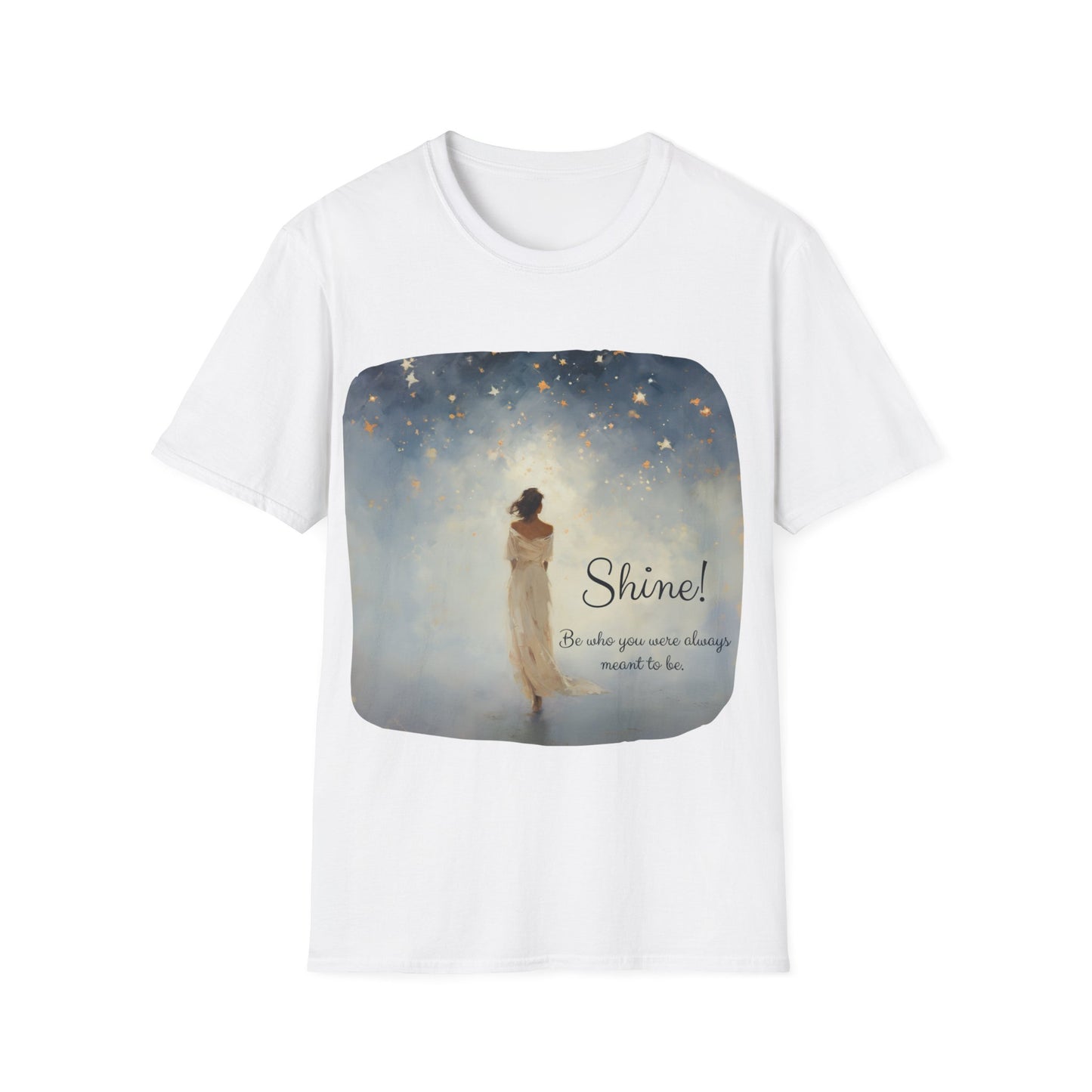 Inspirational Shine! Yoga Meditation Gift Shirt, Christmas Gift, Christmas Shirt, Unisex Shirt, Softstyle T-Shirt Tee Teeshirt
