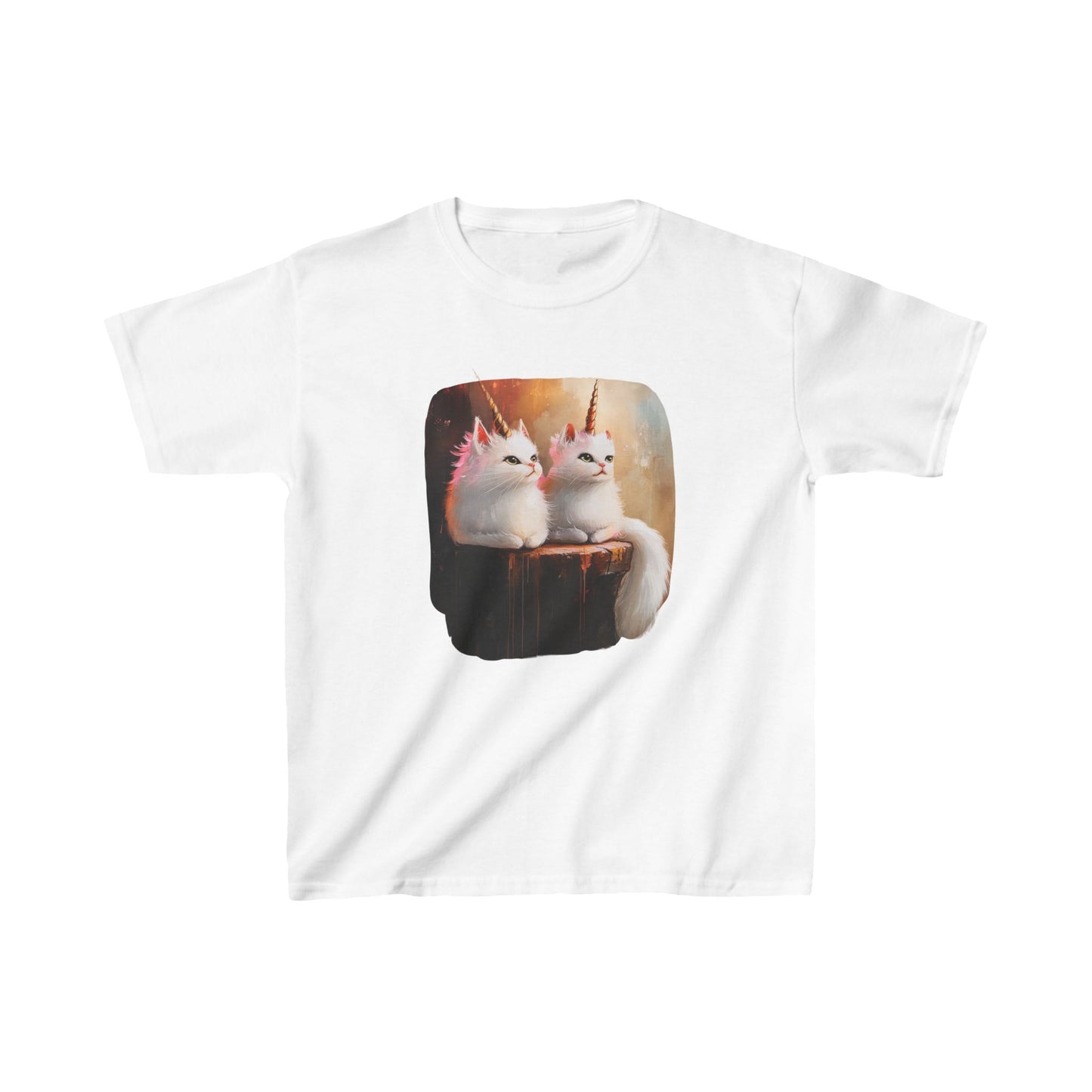 Neko Kawaii KidsCat Unicorns Graphic Tee- Kids Graphic Tee - Adorable Cat Unicorn Design for Young Cat and Unicorn Lovers