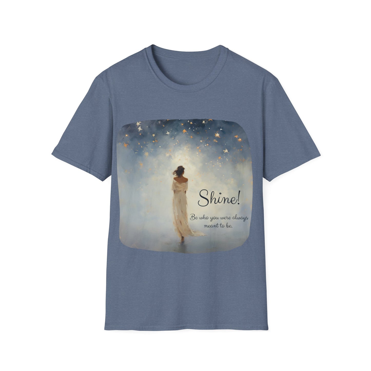 Inspirational Shine! Yoga Meditation Gift Shirt, Christmas Gift, Christmas Shirt, Unisex Shirt, Softstyle T-Shirt Tee Teeshirt