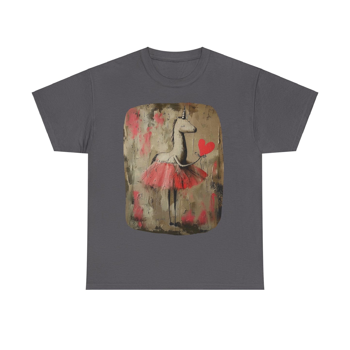 Ballerina Unicorns (Ver 2) Unicorn Lovers Graphic Tee Unisex Heavy Cotton Tee T-Shirt