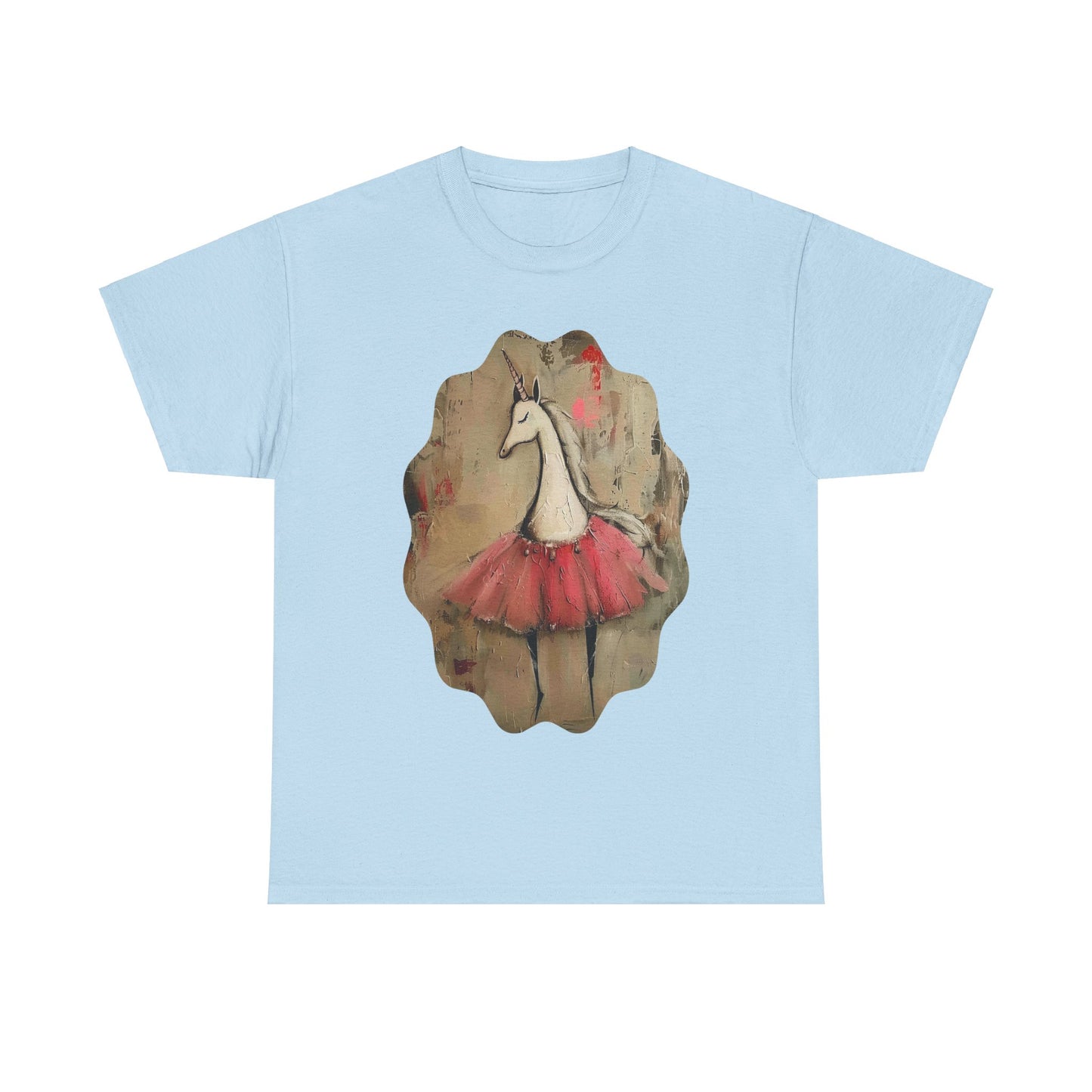 Ballerina Unicorns (Ver 3) Unicorn Lovers Graphic Tee Unisex Heavy Cotton Tee T-Shirt