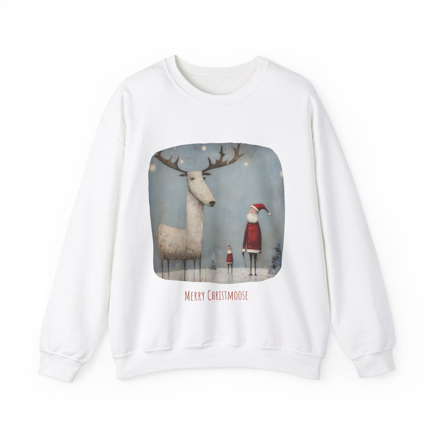 Merry Christmoose, Moose Holiday Sweatshirt, Moose Lovers Gift, Canada, Northern US Christmas Shirt Unisex Sweatshirt Sweat Shirt