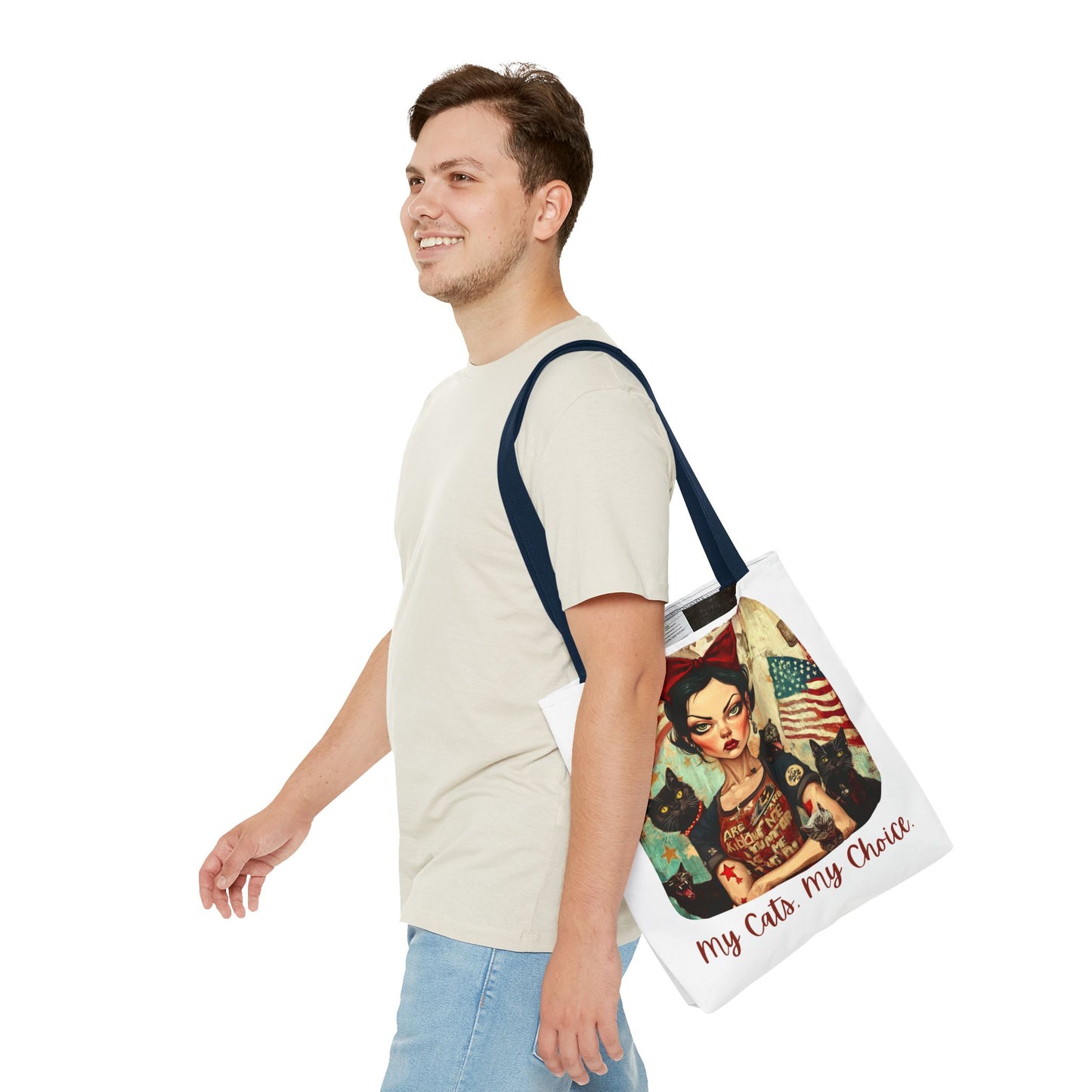 Childless Cat Lady "My Cats, My Choice" - Childless Cat Lady Tote Bag (AOP)