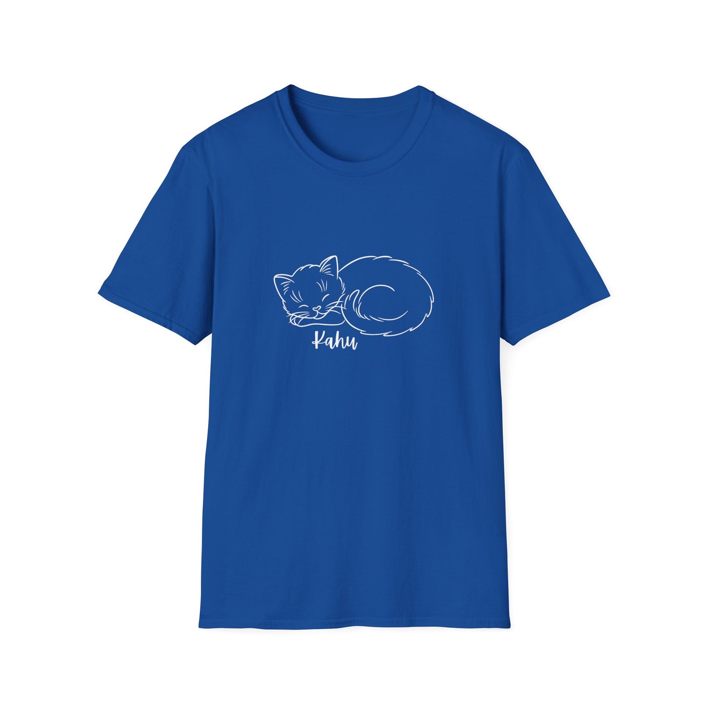 Minimalist KAHU Cat Shirt, Outline Cat Kahu Lover's Graphic Tee Graphic Unisex T- Shirt, T-Shirt Cat Lovers Gift Softstyle T-Shirt Tee Teeshirt