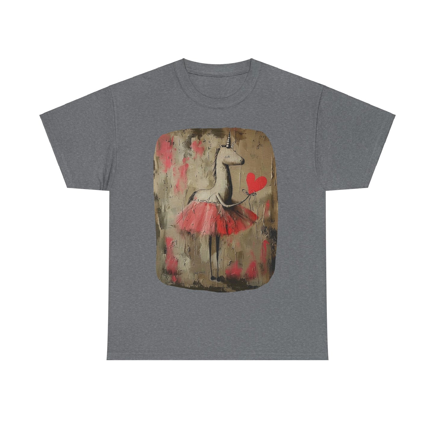 Ballerina Unicorns (Ver 2) Unicorn Lovers Graphic Tee Unisex Heavy Cotton Tee T-Shirt