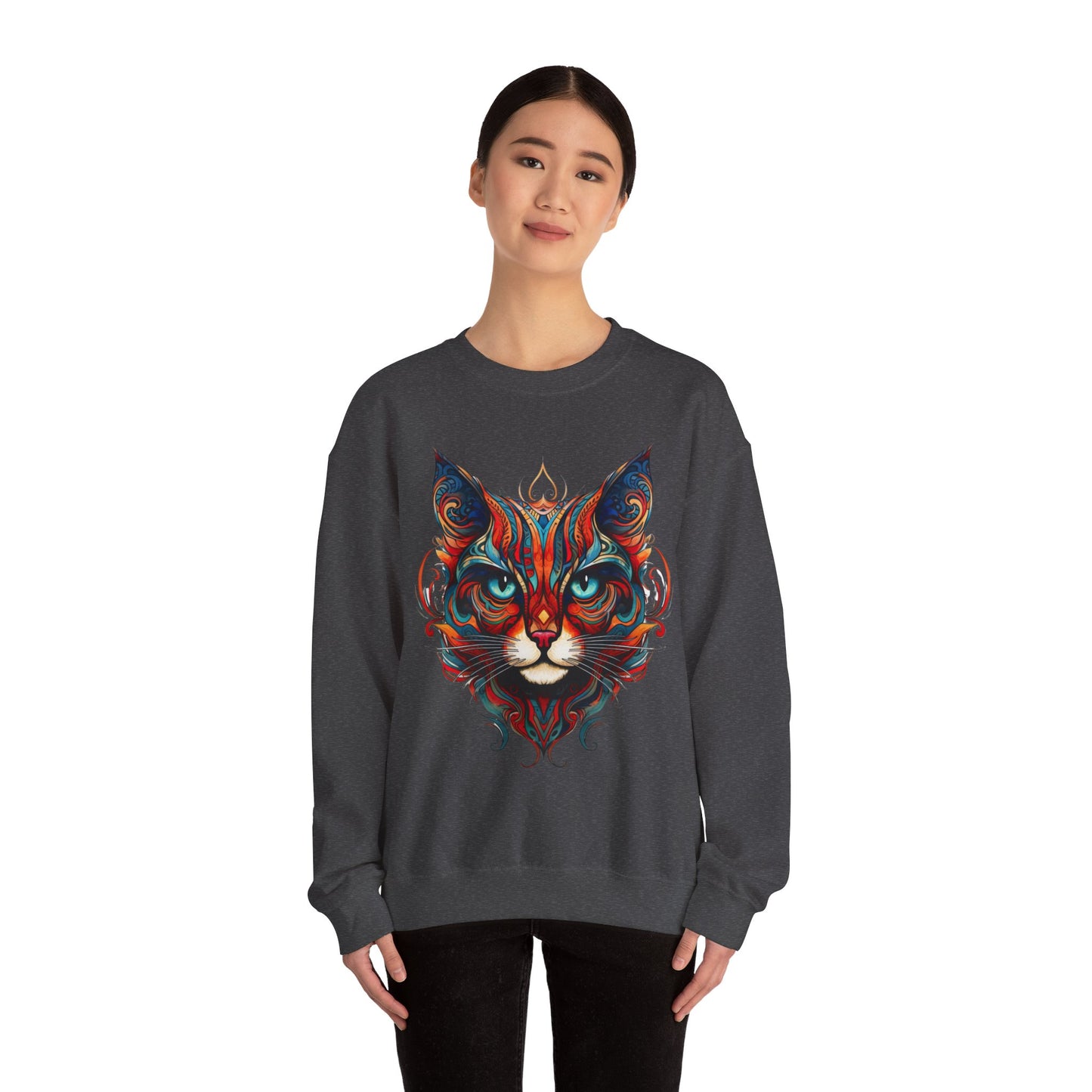 Exotic Orange Tabby Cat Sweatshirt, Cat Lovers Gift, Kitty Cat Shirt Unisex Sweatshirt Sweat Shirt, Many Colors