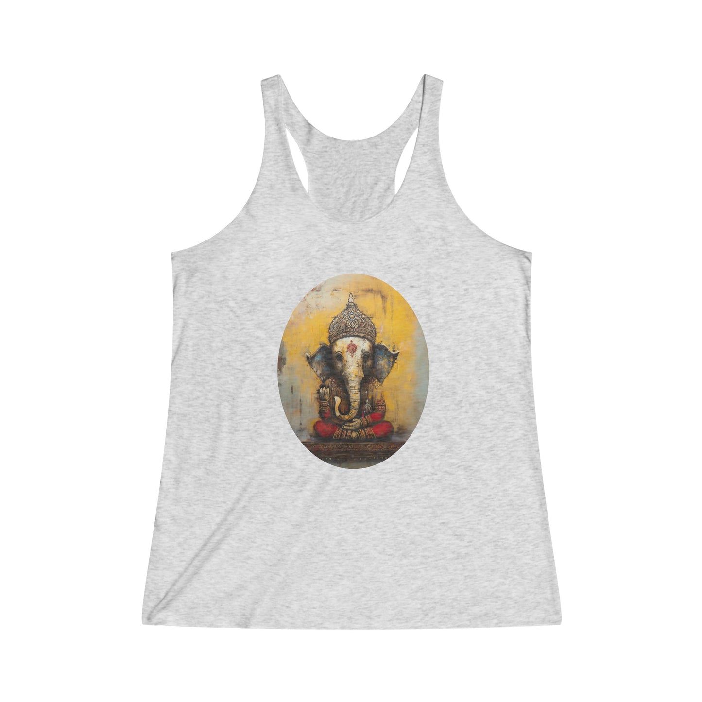 Ganesha, Ganesh, Remover of Obstacles, Women's Yoga Athletic Racerback Tank Top Shirt