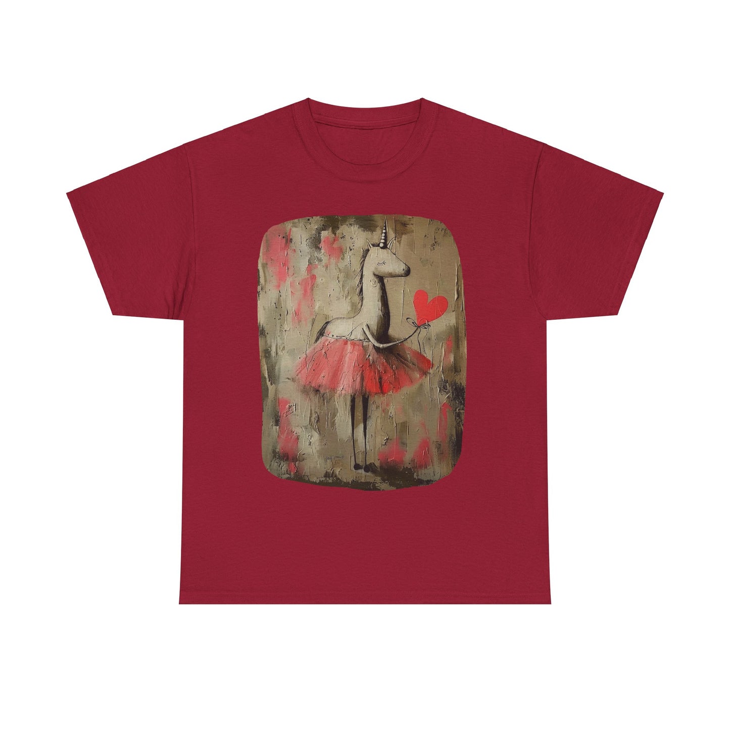 Ballerina Unicorns (Ver 2) Unicorn Lovers Graphic Tee Unisex Heavy Cotton Tee T-Shirt