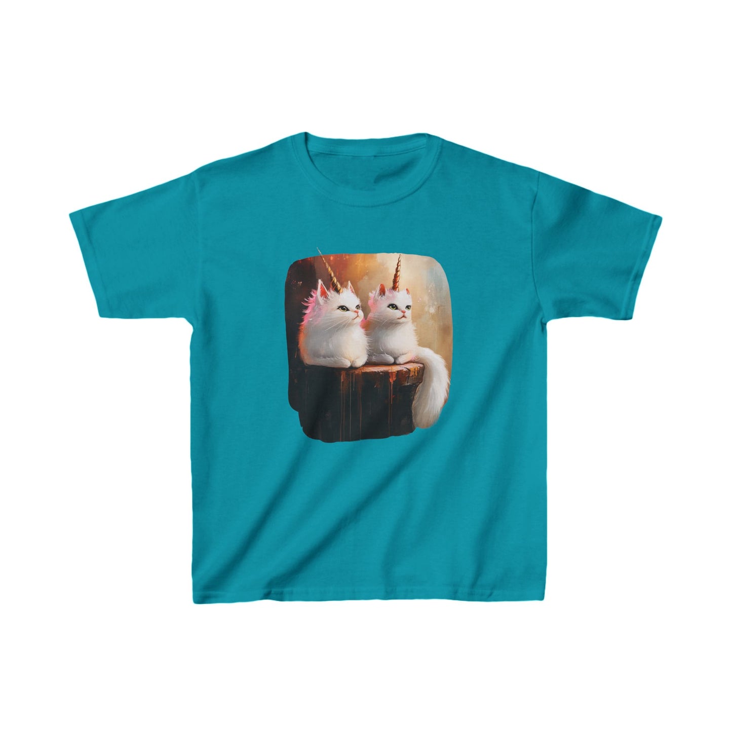 Neko Kawaii KidsCat Unicorns Graphic Tee- Kids Graphic Tee - Adorable Cat Unicorn Design for Young Cat and Unicorn Lovers