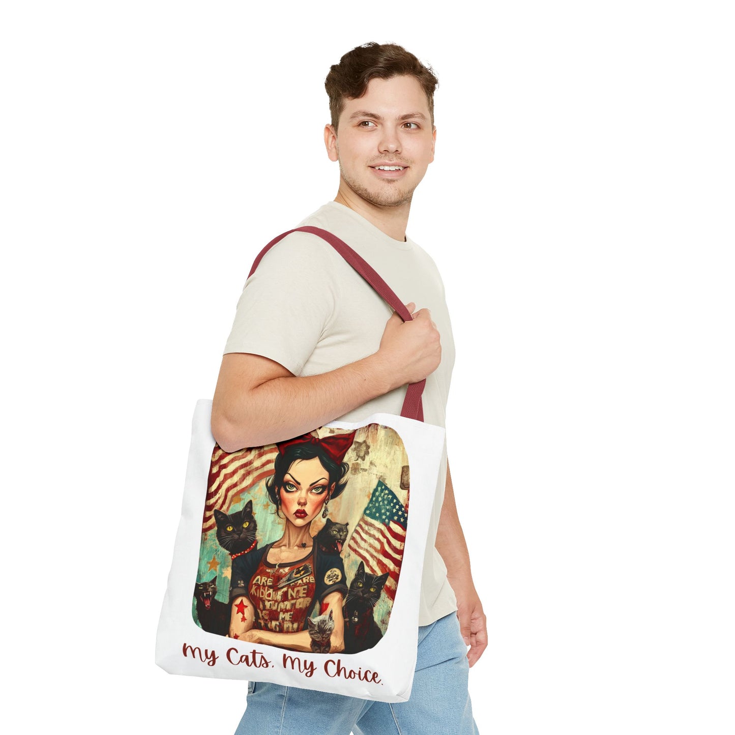 Childless Cat Lady "My Cats, My Choice" - Childless Cat Lady Tote Bag (AOP)