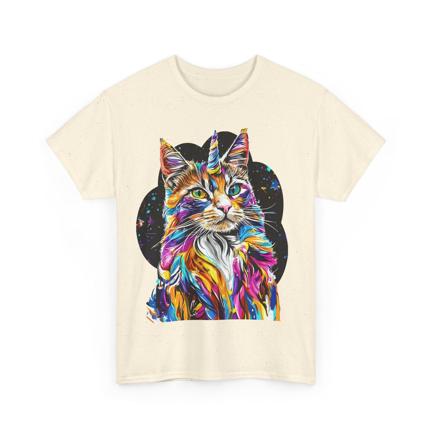 Very Serious Unicorn Cat Graphic Tee - Cat Unicorn Mythical Creature Gift Unisex Heavy Cotton Tee T-Shirt
