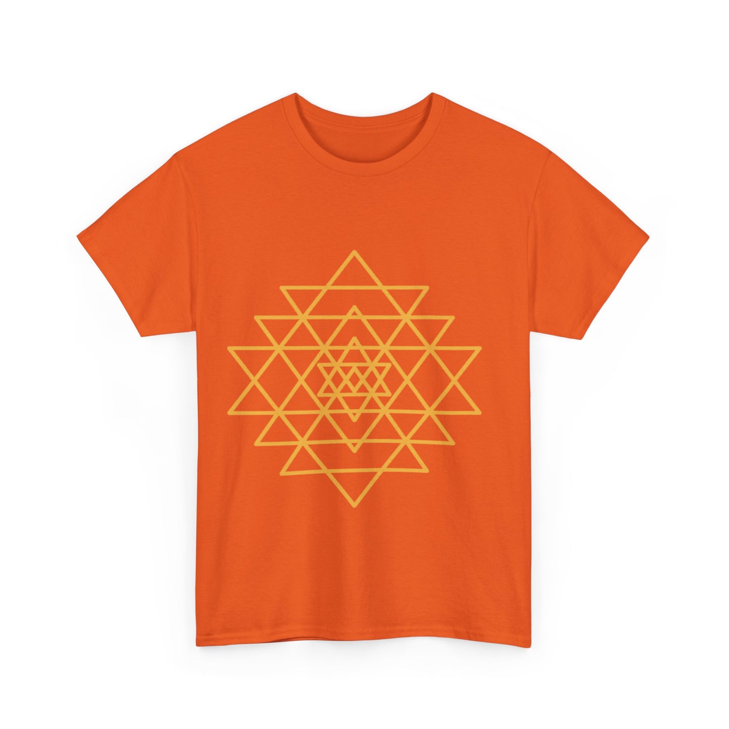 Sacred Geometry Sri Yantra, Shree Yantra, Shri Chakra Nava Chakra Shirt - Graphic Tee - Yoga, Zen, Hindu Gifts Unisex Heavy Cotton Graphic Tee T-Shirt