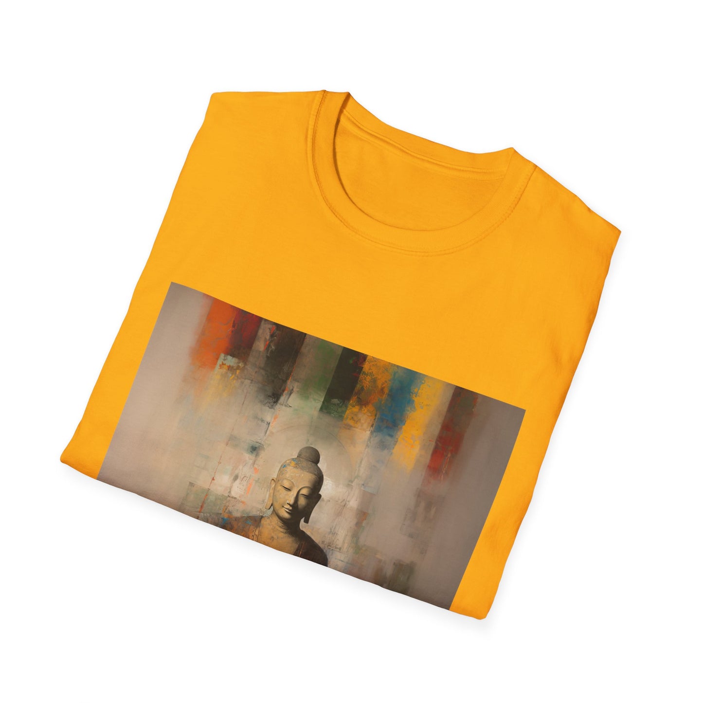 Calm Mind, Warm Cup Coffee Lover Peace Gift, Zen Coffee Buda Buddha Budda Unisex Jersey Short Sleeve Tee Shirt, Softstyle T-Shirt Men Woman
