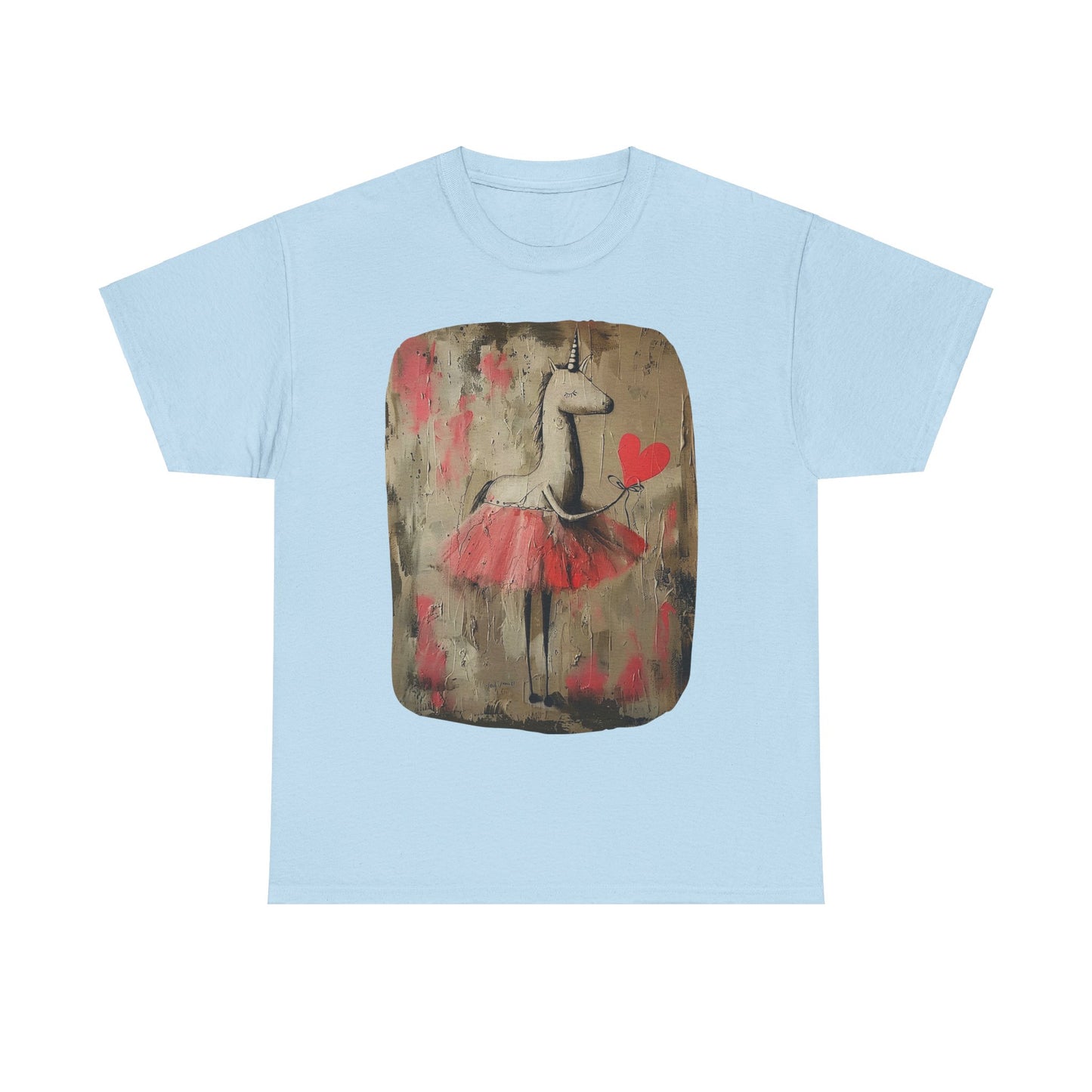 Ballerina Unicorns (Ver 2) Unicorn Lovers Graphic Tee Unisex Heavy Cotton Tee T-Shirt