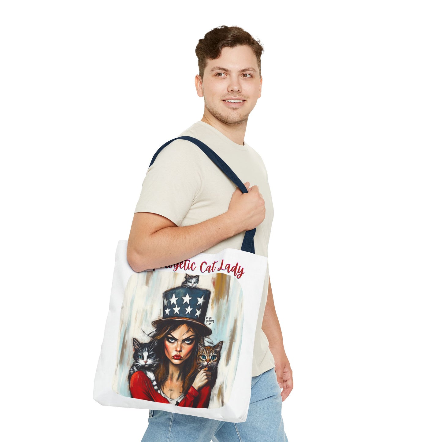 "Unapologetic Cat Lady" Childless Cat Lady Bag Childless Cat Lady Tote Bag (AOP)