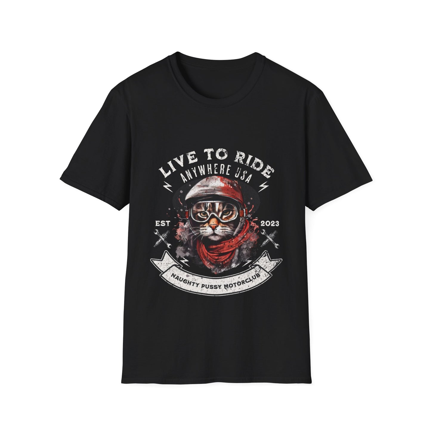 Motorcycle Biker, Cat Lovers, Cats on Motorcycles T-shirt, Teeshirt Tee shirt, Cats and Bikers- Multiple colors Ladies Women's