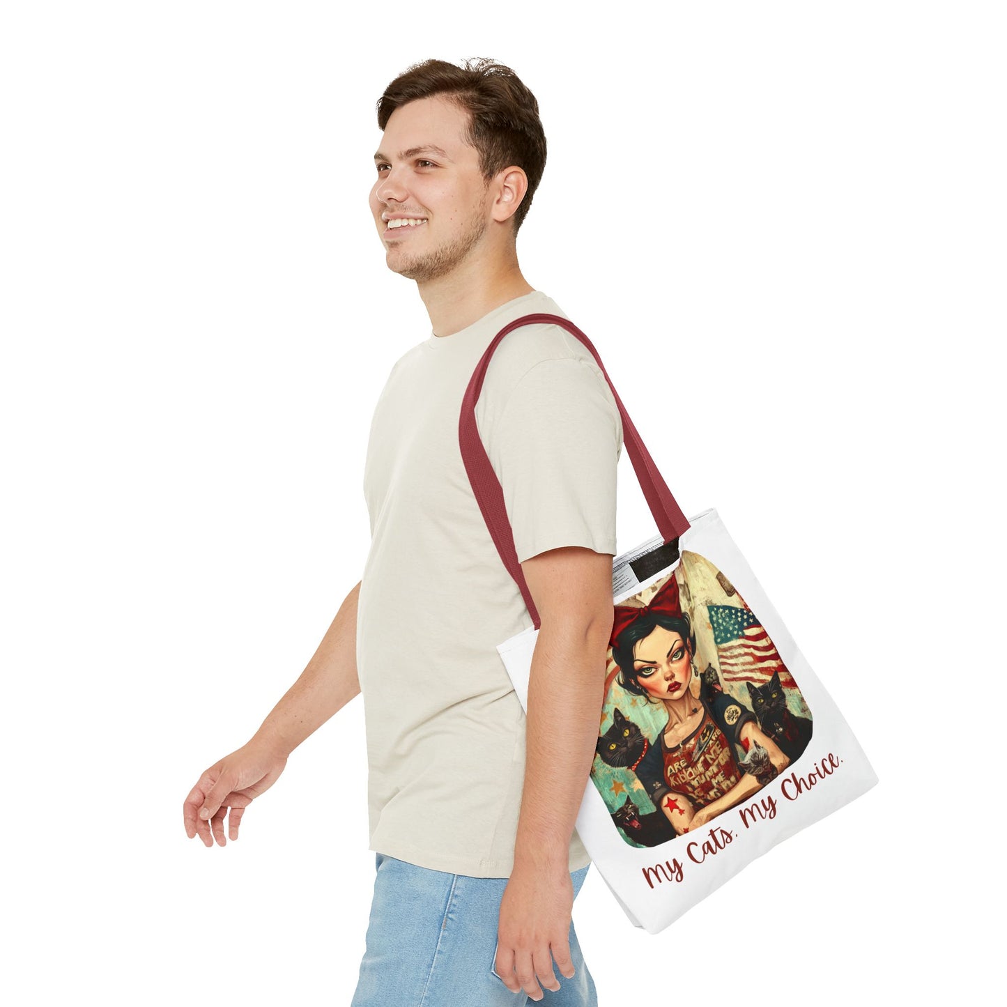 Childless Cat Lady "My Cats, My Choice" - Childless Cat Lady Tote Bag (AOP)