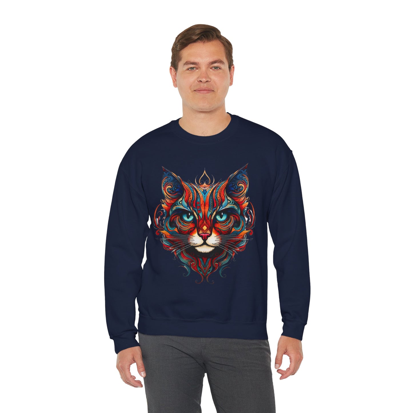 Exotic Orange Tabby Cat Sweatshirt, Cat Lovers Gift, Kitty Cat Shirt Unisex Sweatshirt Sweat Shirt, Many Colors