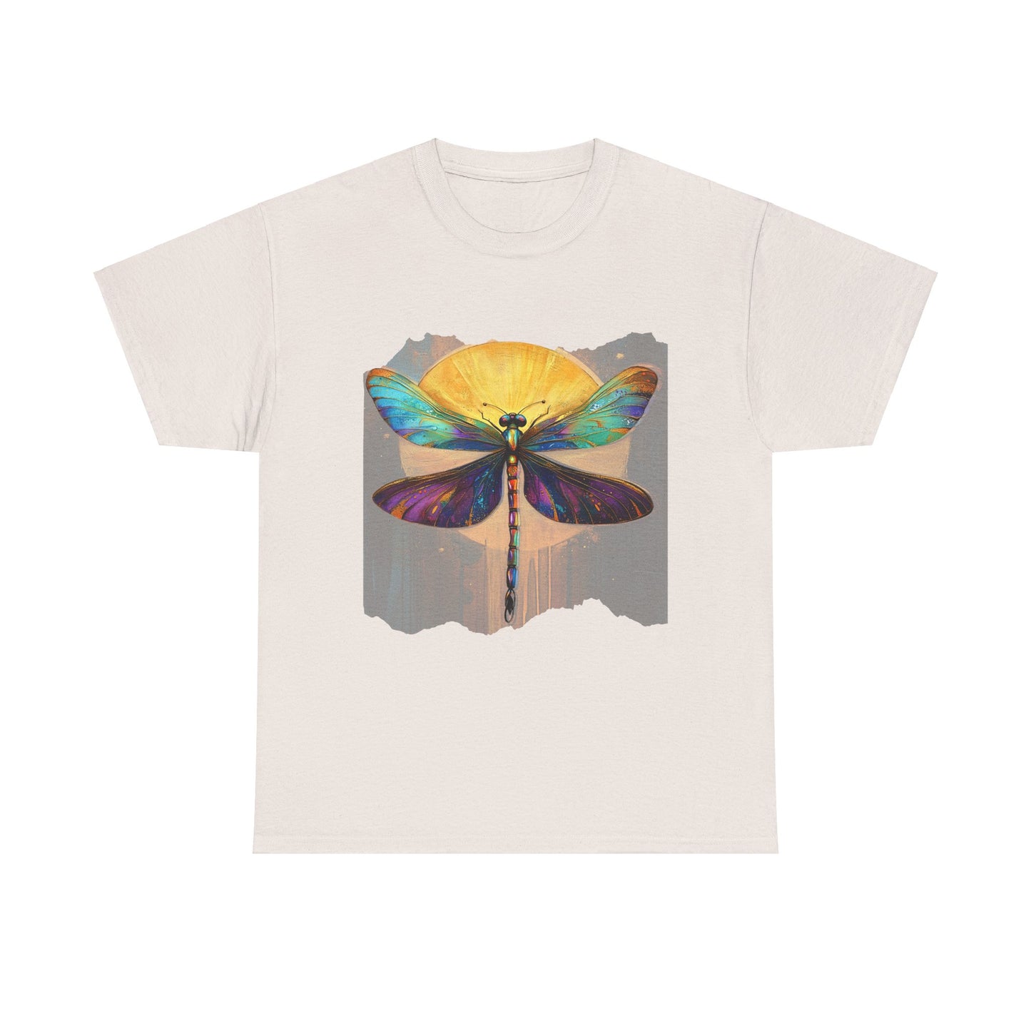 Gilded Dragonfly, (V2) Dragonfly Lover - Dragonfly Gift Unisex Heavy Cotton Tee T-Shirt