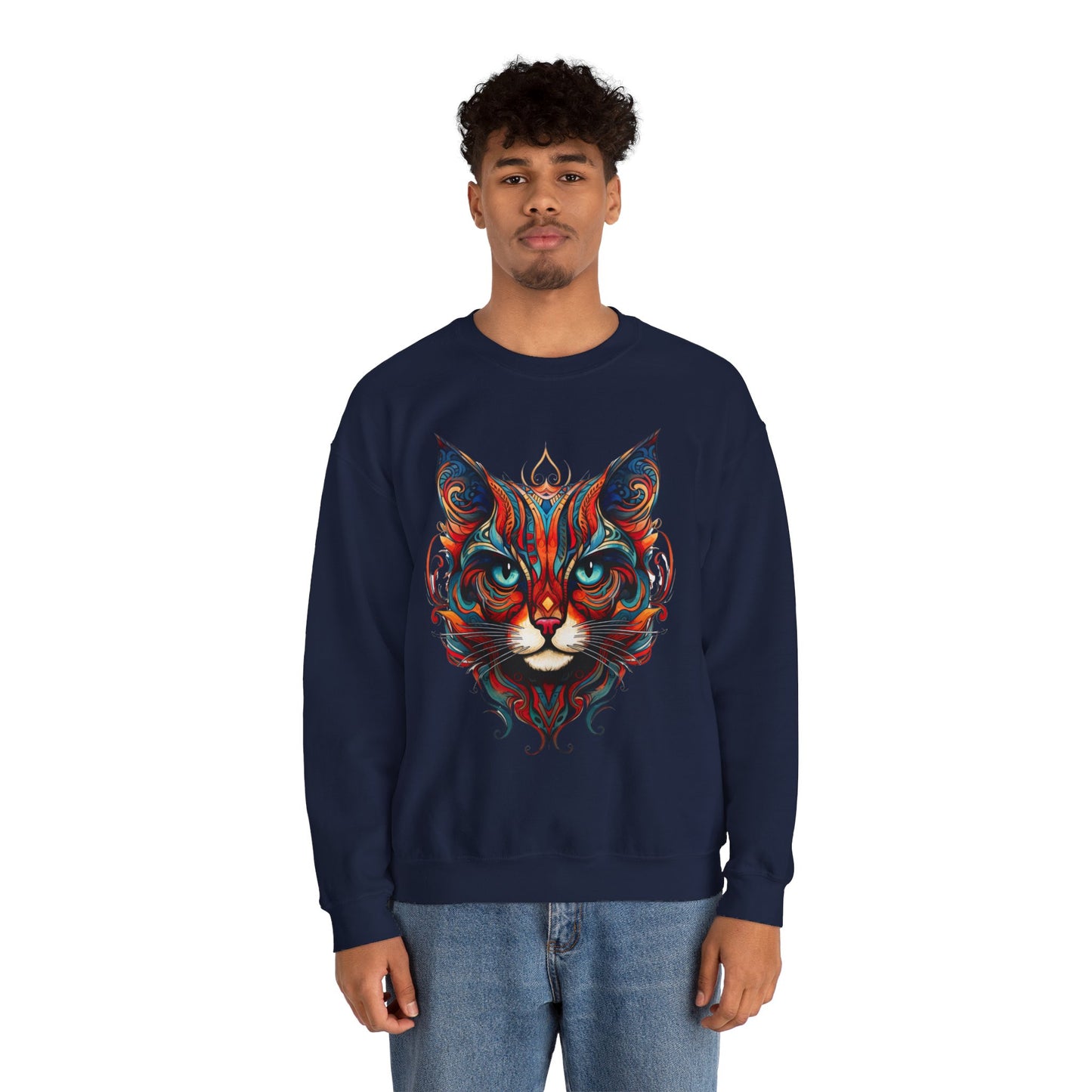 Exotic Orange Tabby Cat Sweatshirt, Cat Lovers Gift, Kitty Cat Shirt Unisex Sweatshirt Sweat Shirt, Many Colors