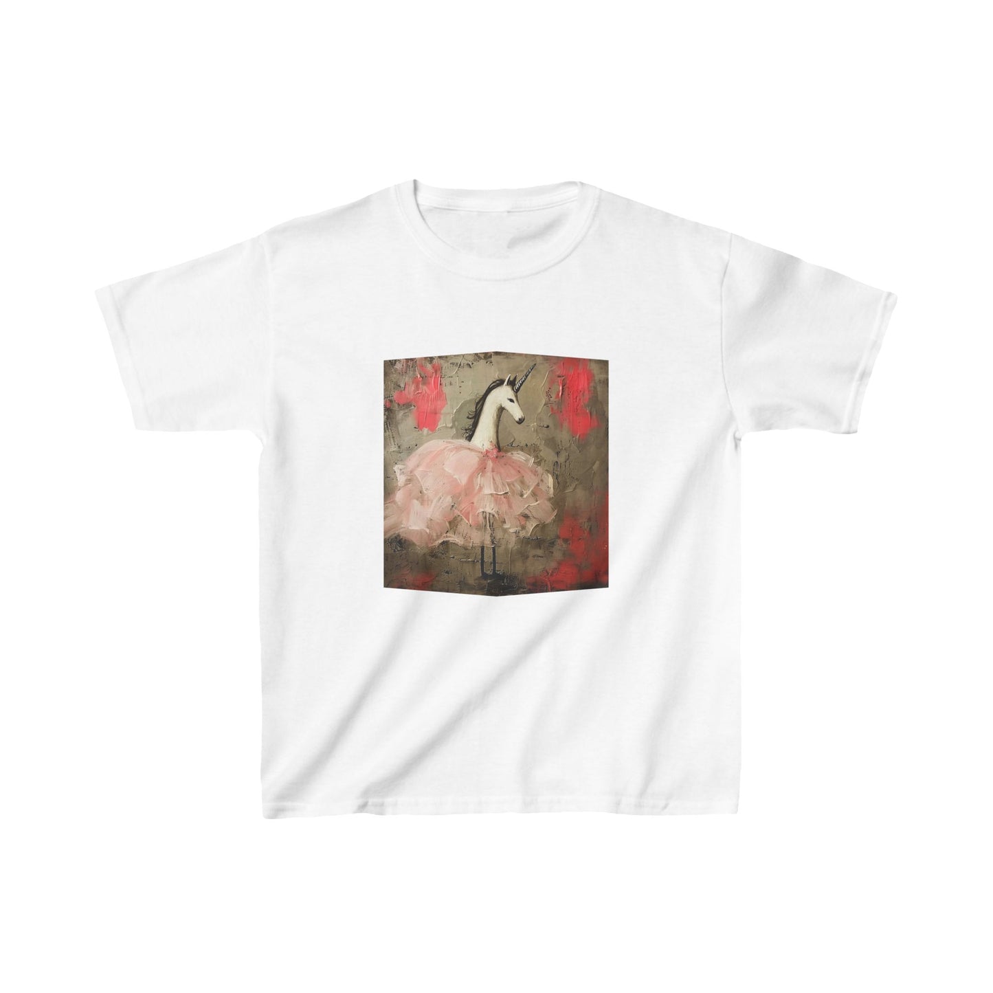 Pink Ballerina Shirt - Ballerina Unicorn Graphic Tee- Kids Graphic Tee - Pink Unicorn Design for Young Adventurers and Ballerina Dancers