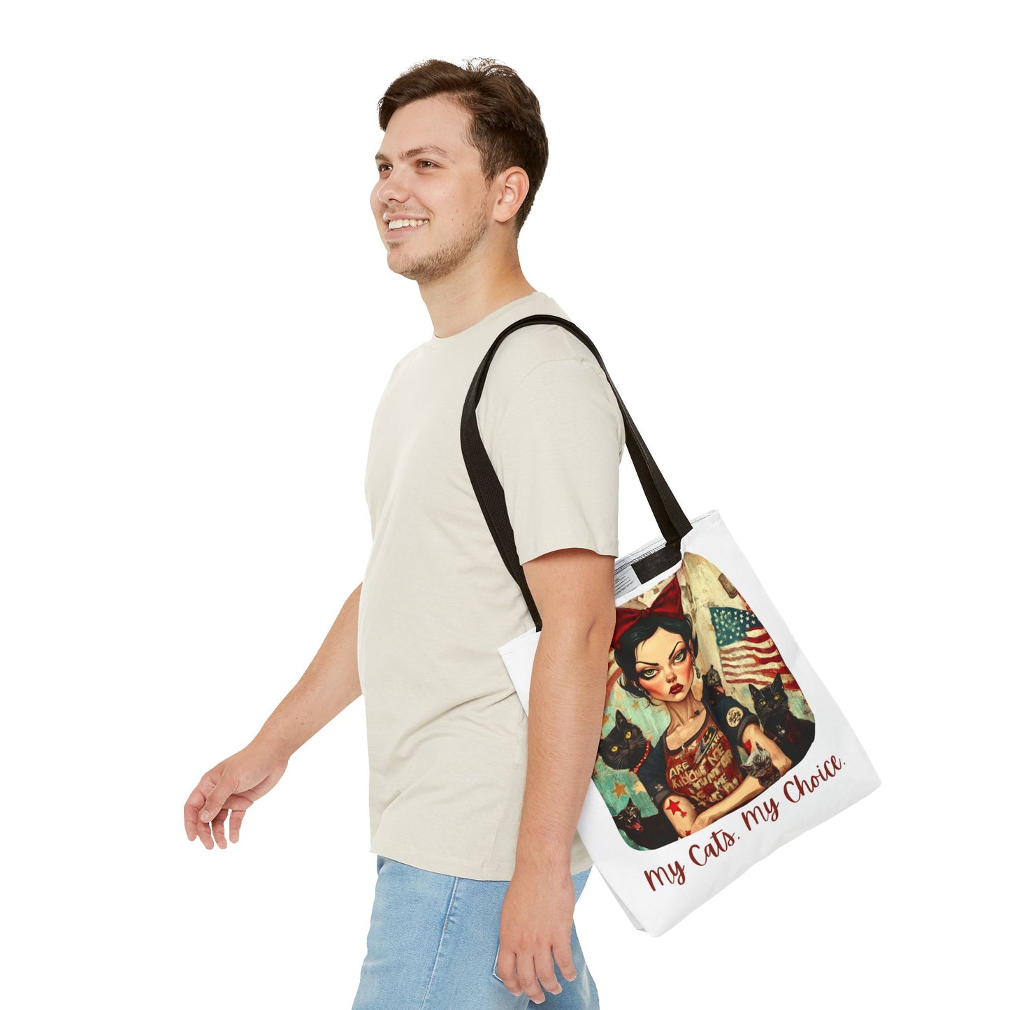 Childless Cat Lady "My Cats, My Choice" - Childless Cat Lady Tote Bag (AOP)