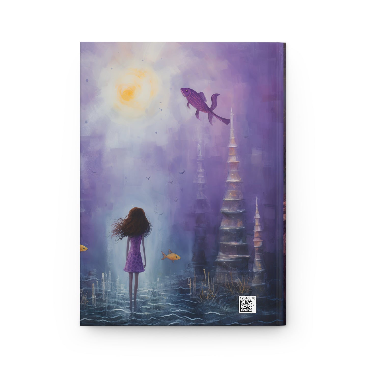 Mermaid Journal, Diary, Notebook, Blank Book, Purple Fantasy Journal, Gift Hardcover Journal Matte Notebook, Kids, Magical, Fantasy Book