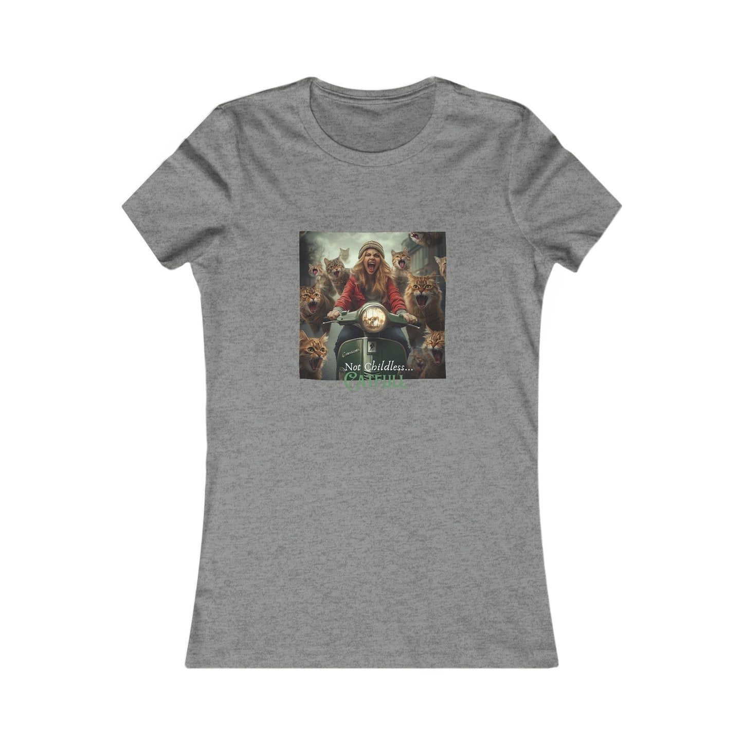 Not Childless - Catfull Cat Lady Shirt - - T-shirt, Ladies Cut Graphic Tees