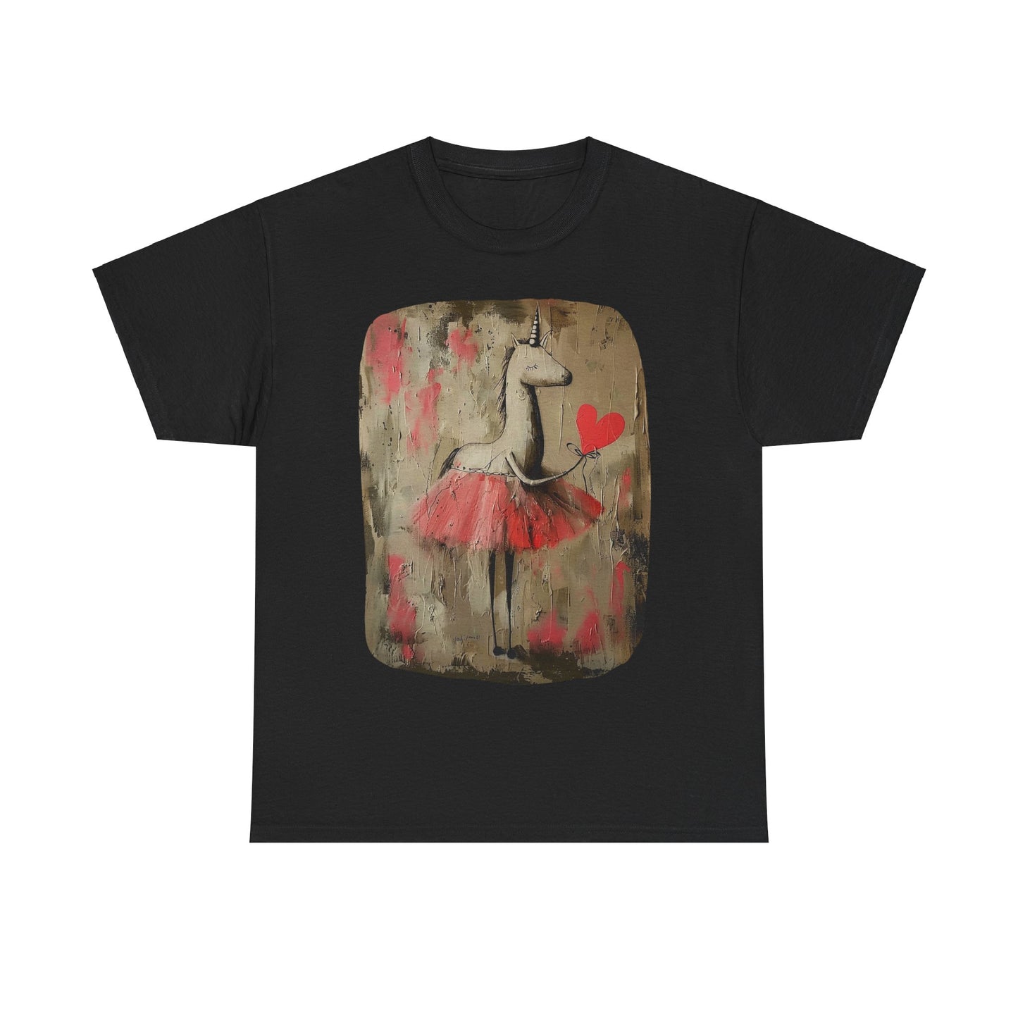 Ballerina Unicorns (Ver 2) Unicorn Lovers Graphic Tee Unisex Heavy Cotton Tee T-Shirt