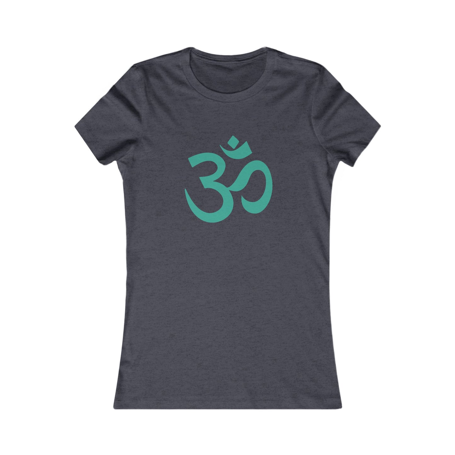 Teal Turquoise Om Ohm Yoga Meditation Shirt, Yoga Tees, Yoga Graphic T-shirt, Ladies Cut Graphic Tees