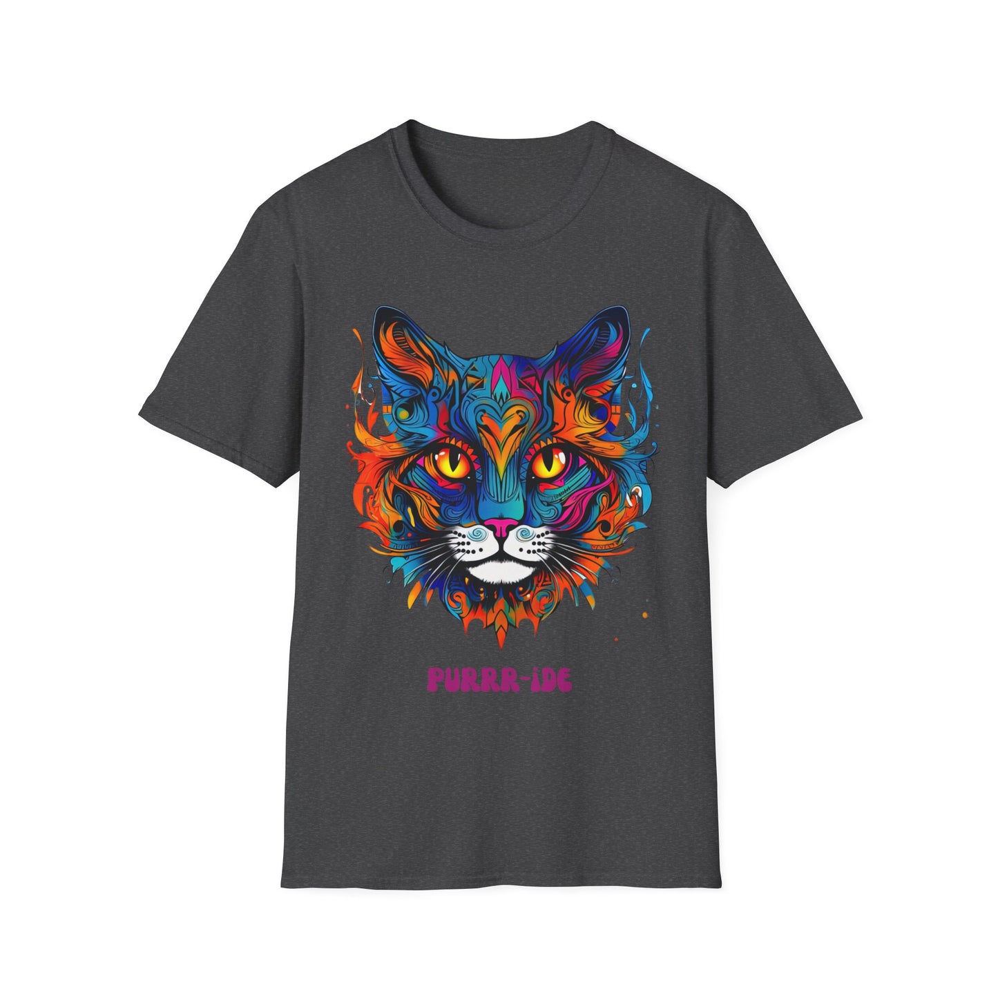 Pride - Purride Cat Shirt, Cat Lover's Christmas Gift Unisex Tee Shirt, T-Shirt Cat Lovers Gift Softstyle T-Shirt Tee Teeshirt LGBTQ+ Gift
