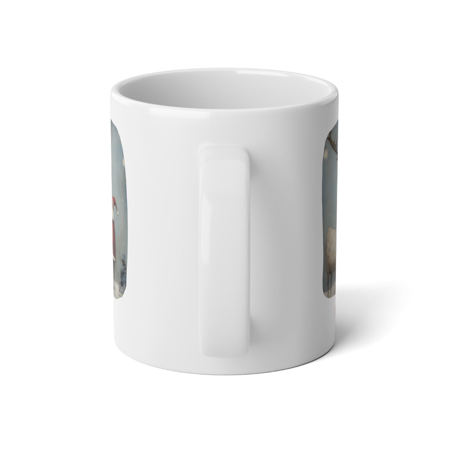 Merry Christmoose - Moose Christmas Gift Mug, Jumbo 20 oz Mug XL Size Mug- Moose Northern Christmas Gift
