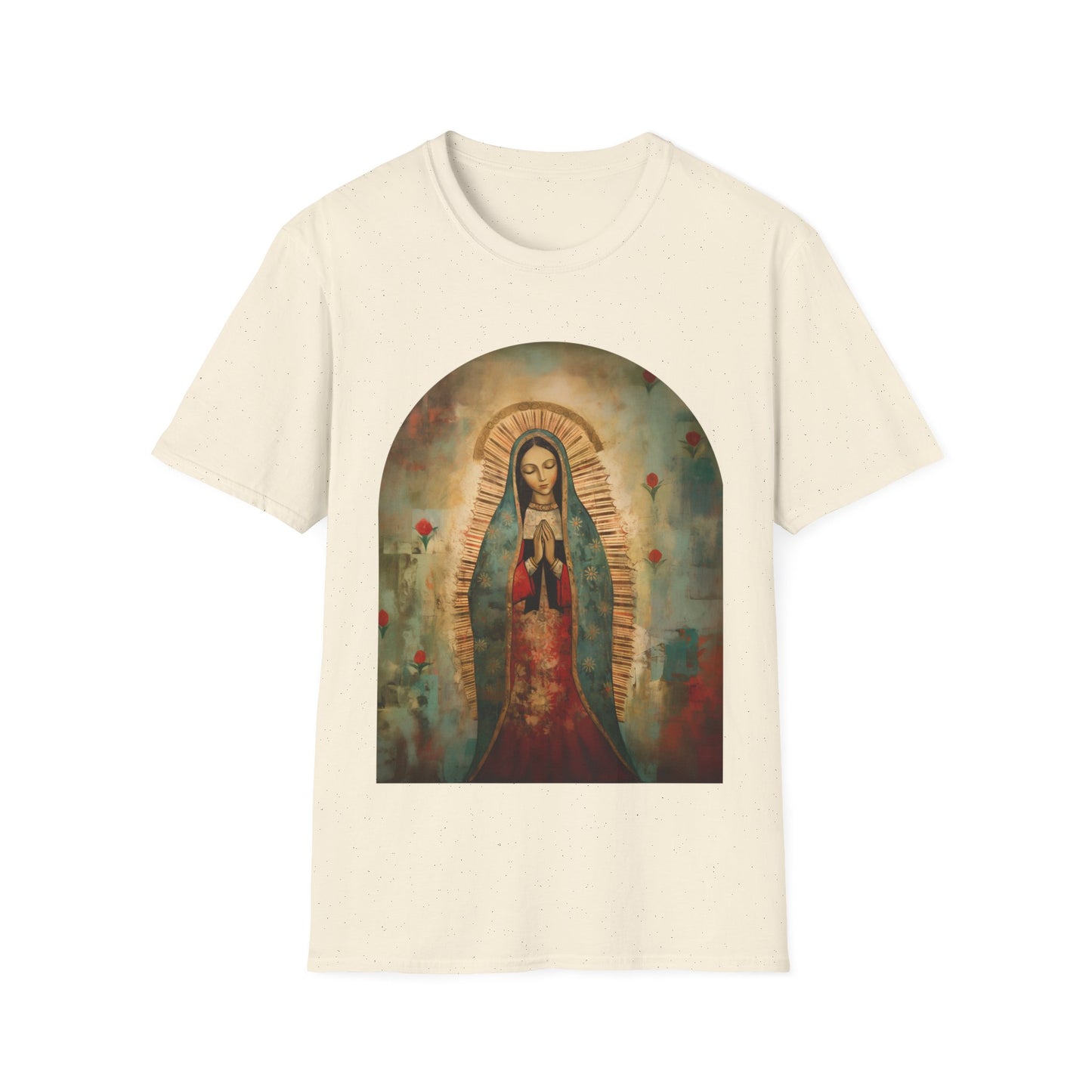 Our Lady Guadalupe Version 2 Mens Woman's Unisex Shirt Softstyle T-Shirt Teeshirt