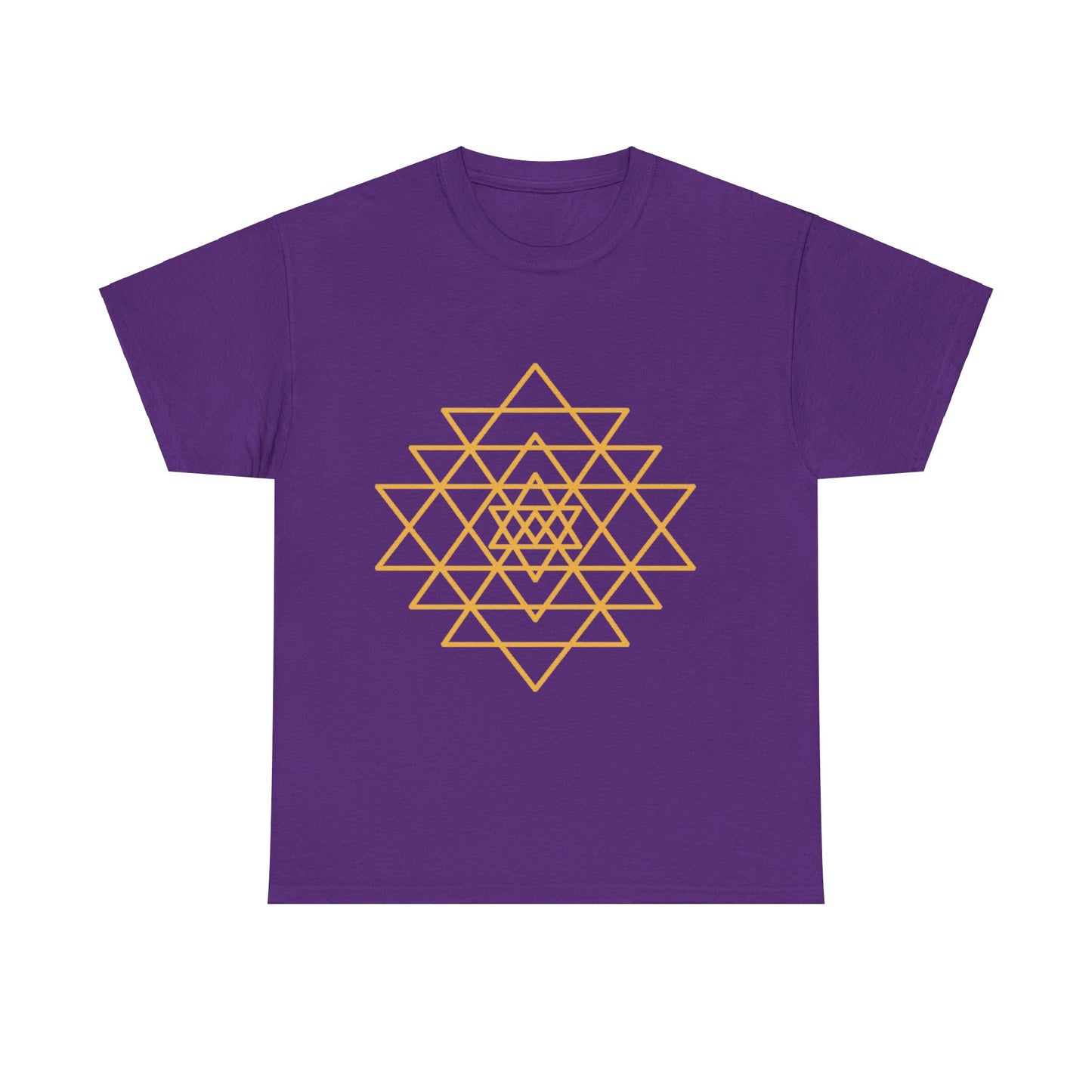 Sacred Geometry Sri Yantra, Shree Yantra, Shri Chakra Nava Chakra Shirt - Graphic Tee - Yoga, Zen, Hindu Gifts Unisex Heavy Cotton Graphic Tee T-Shirt