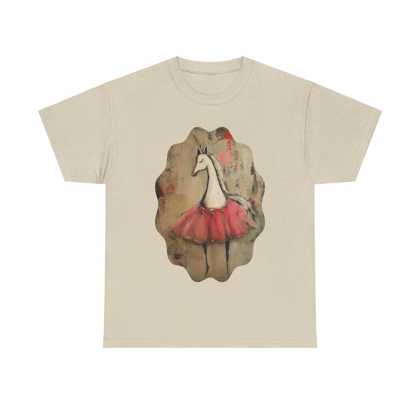 Ballerina Unicorns (Ver 3) Unicorn Lovers Graphic Tee Unisex Heavy Cotton Tee T-Shirt