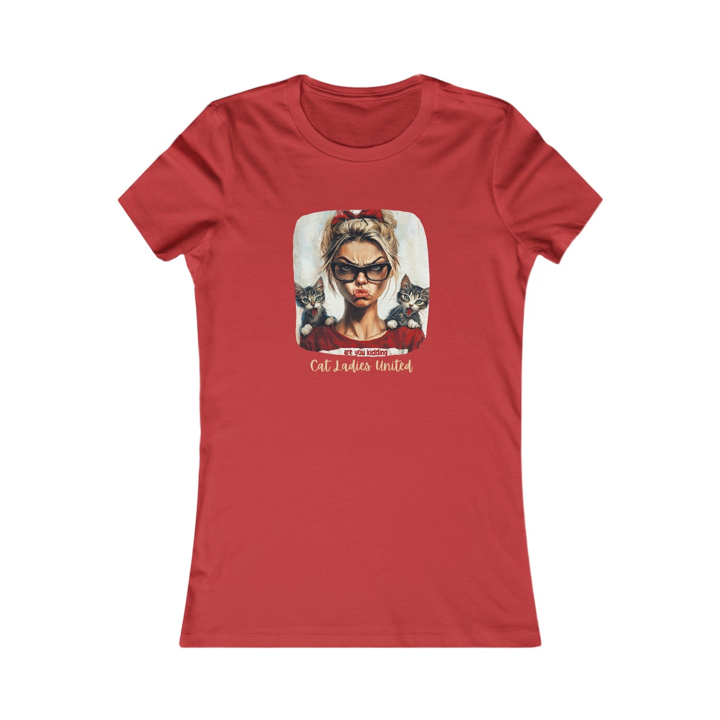 Childless Cat Lady Shirt - "Cat Ladies United" - T-shirt, Ladies Cut T's