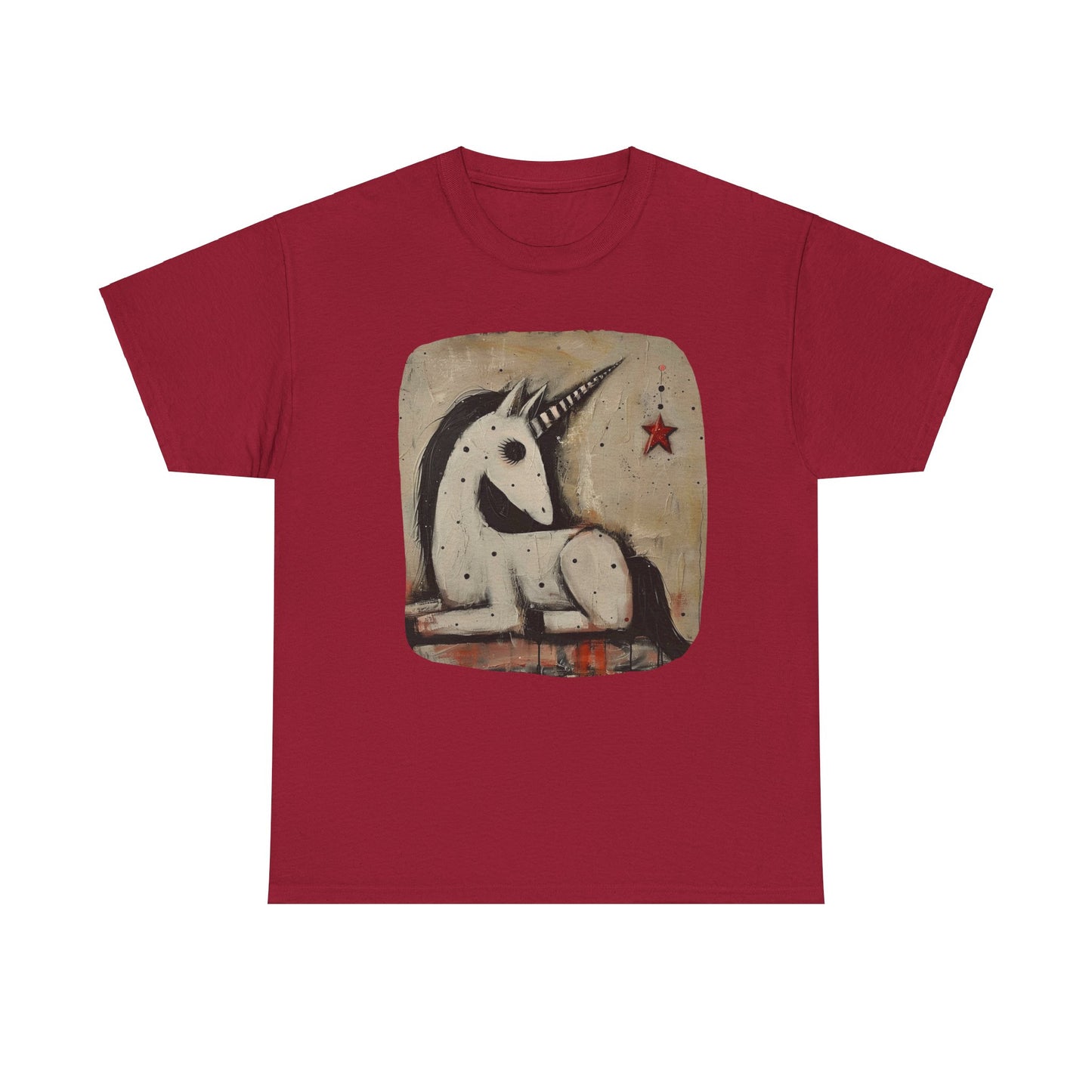 Dark Unicorns. Goth Unicorn Graphic Tee Unisex Heavy Cotton Tee T-Shirt