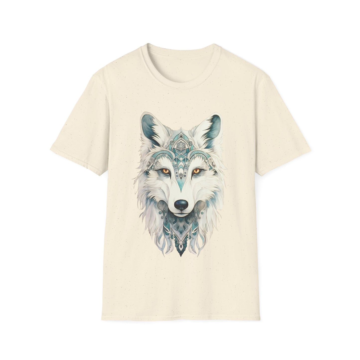 Snow Wolf, White Wolf Shirt, Lone Wolf Gift Unisex Tee Shirt, T-Shirt Wolf Totem Spirit Medicine Softstyle T-Shirt Tee Teeshirt