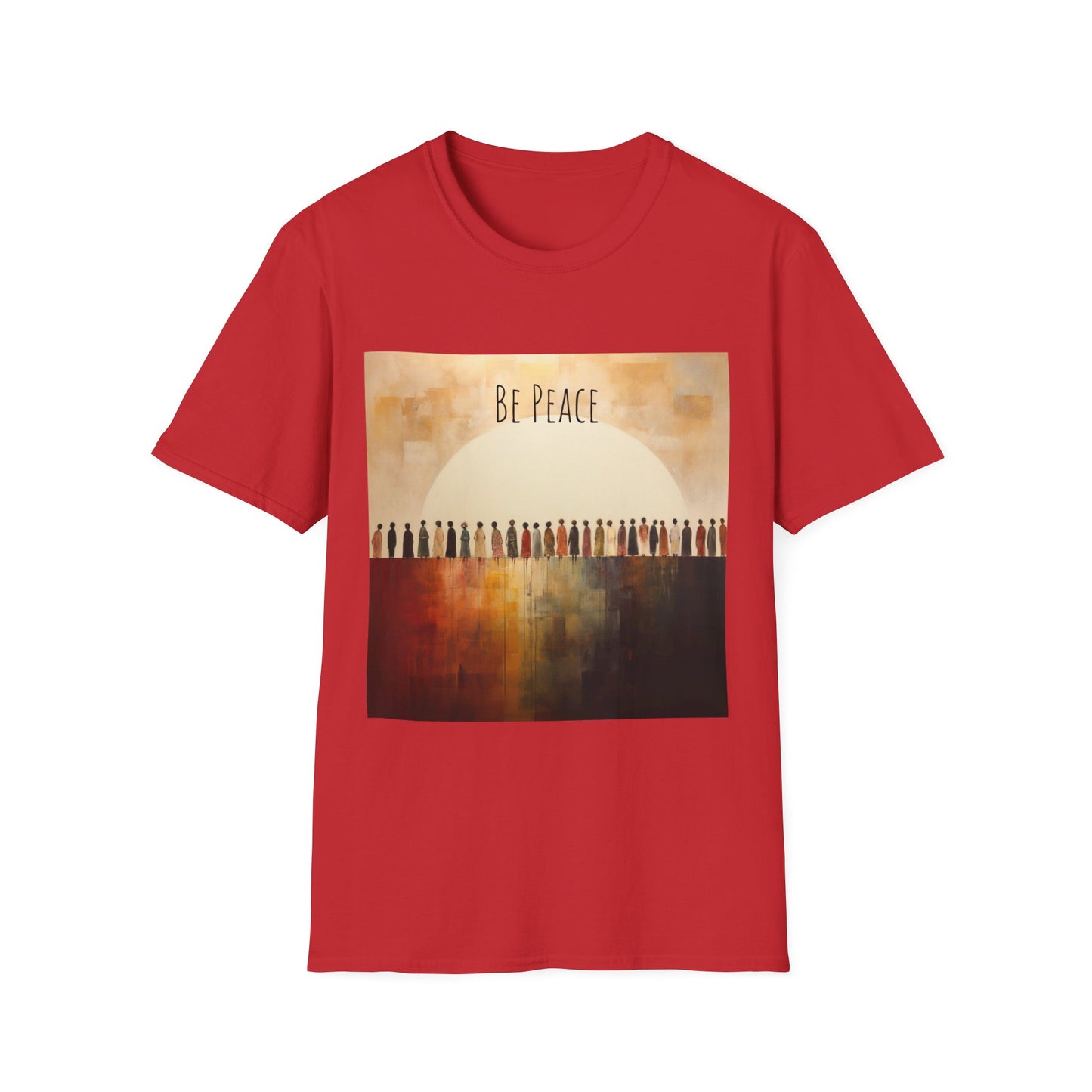 Peace Gift, Be Peace, Unisex Jersey Short Sleeve Tee Shirt, Peace on Earth Softstyle T-Shirt