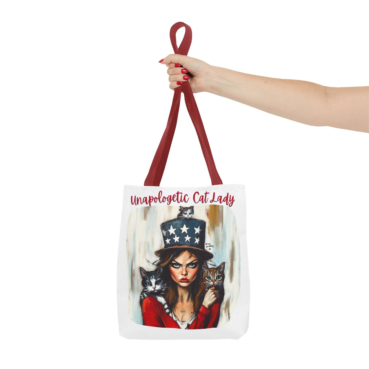"Unapologetic Cat Lady" Childless Cat Lady Bag Childless Cat Lady Tote Bag (AOP)