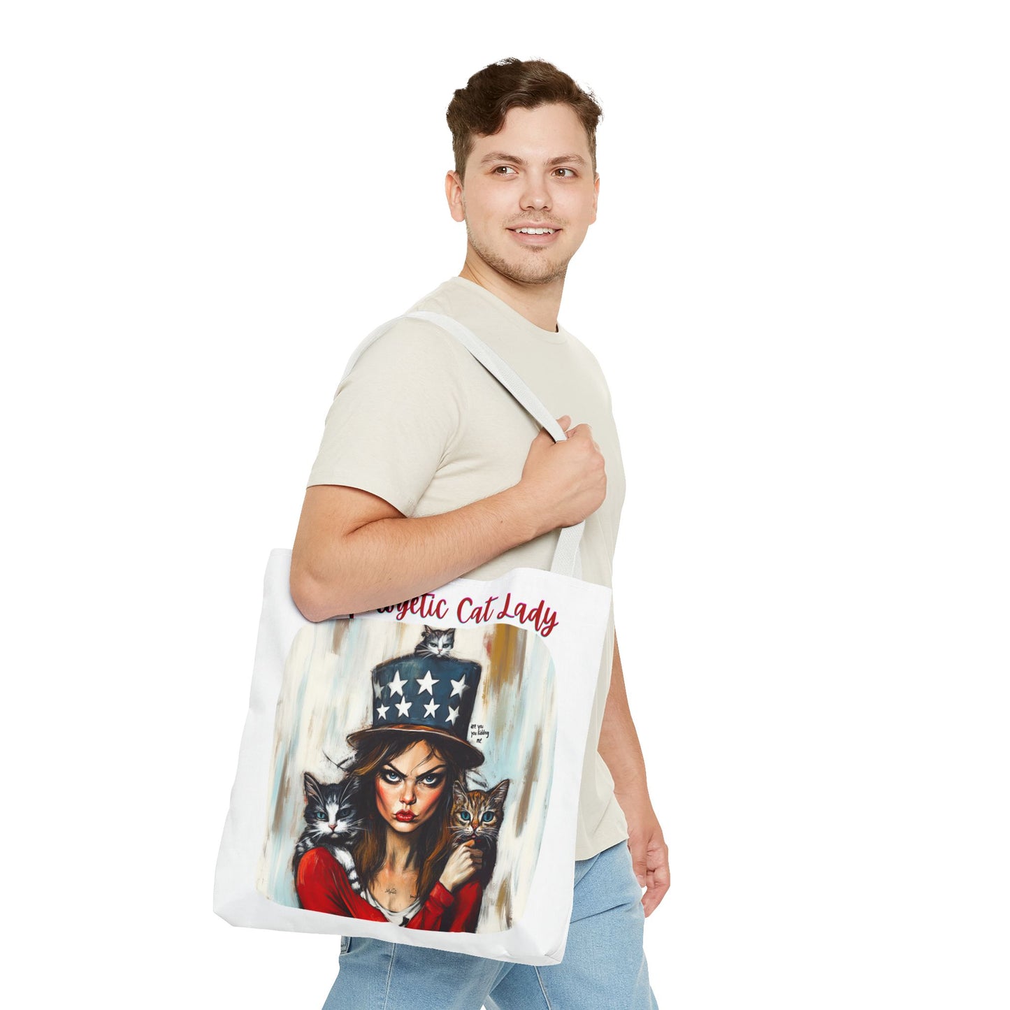 "Unapologetic Cat Lady" Childless Cat Lady Bag Childless Cat Lady Tote Bag (AOP)